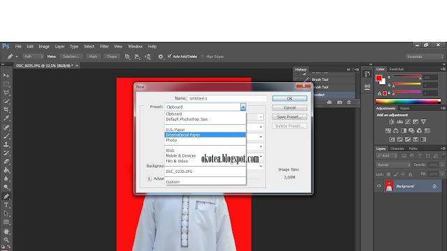 cara cepat membuat pas foto dengan phhotoshop cs6