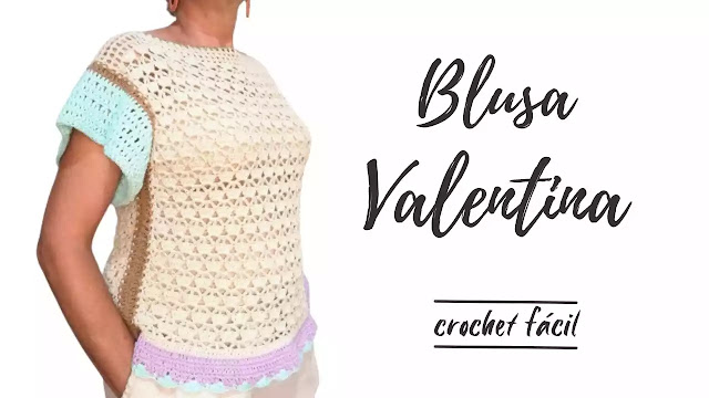 CREA PRENDAS QUE REFLEJAN TU ESTILO Teje una Bella Blusa Valentina a Crochet