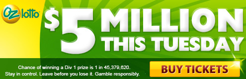 Buy your Oz Lotto tickets online today