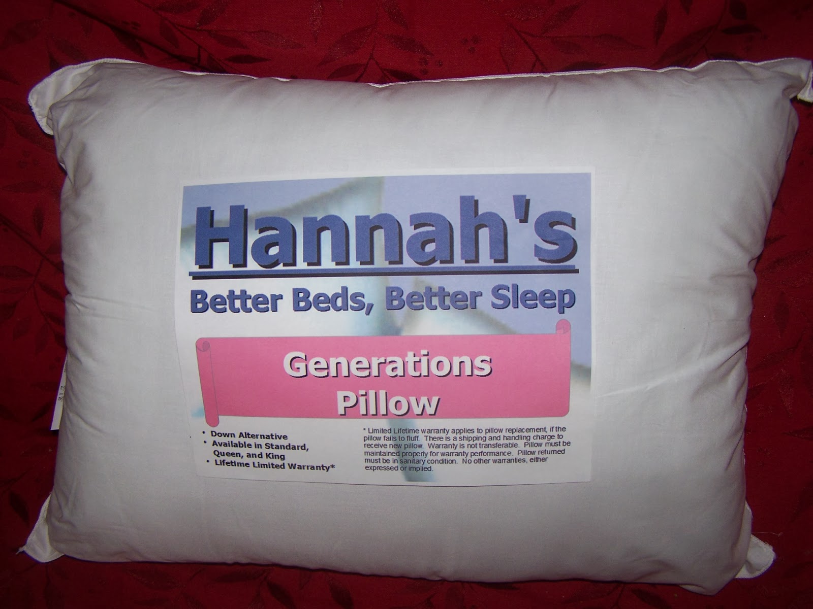 http://hannahsbetterbeds.com/Generations_Pillow.html