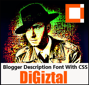 how to change Blogger blog description font size with CSS