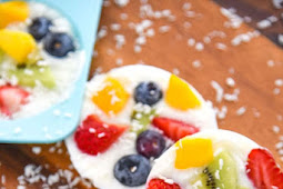 FROZEN YOGURT FRUIT BARK #DESSERT #FRUIT