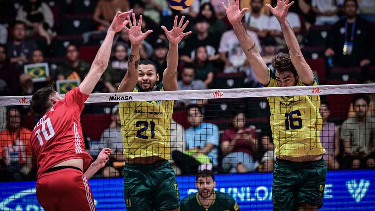 Liga das Nações: Brasil é superado pela Polônia por 3 sets a 1