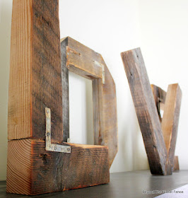 rustic wedding, love, letters, reclaimed wood, industrial, rust, http://bec4-beyondthepicketfence.blogspot.com/2015/07/rustic-love.html