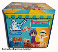 box styrofoam untuk usaha es krim bergambar sedang
