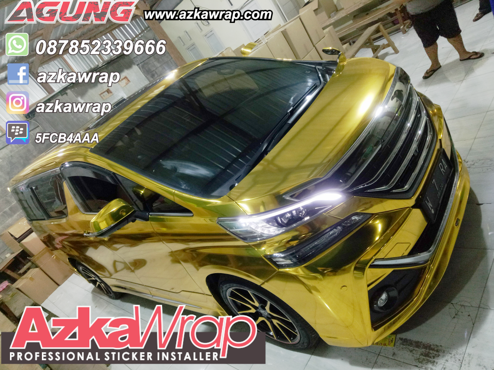 Sticker Mobil Keren Surabaya AzkaWrapcom