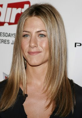 Celebrity Hairstyles, jennifer Aniston Hairstyles, Long Hair, Blonde Hair, Straight Hair,