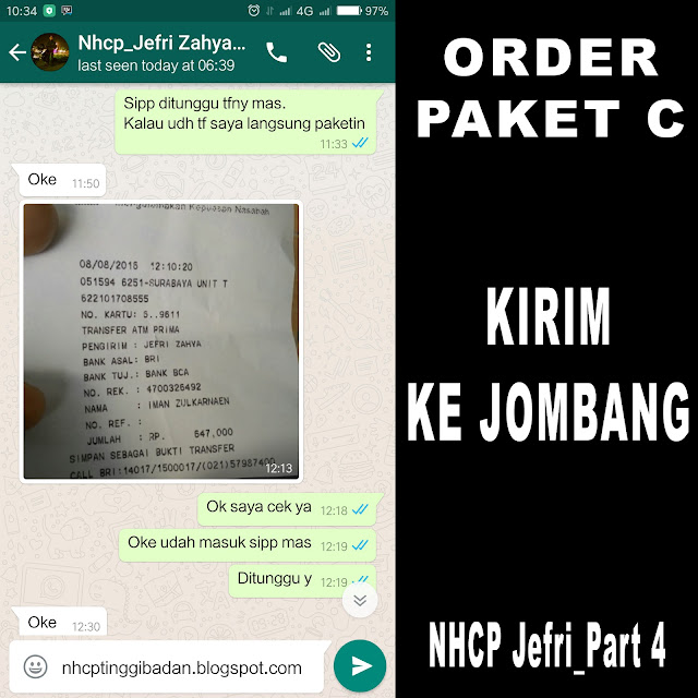 Testimoni Bukti Pembayaran dan Pengiriman | WA: 082230576028