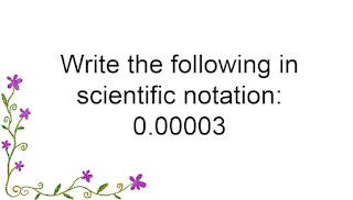 Write the following in scientific notation: 0.00003