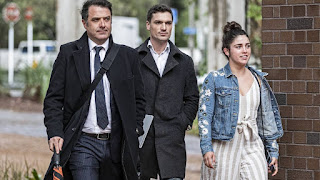 Former Exclusive Brethren member Braden Simmons (middle) arrives at the Auckland High Court with his lawyer Antony Holmes and a friend.