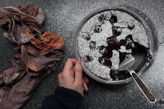 Swedish Chocolate Cherry Cake | Celia's Saucer