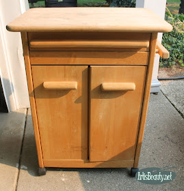 rolling kitchen cart farmhouse style makeover before and after using vintage effects paint deco art and mineral oil 