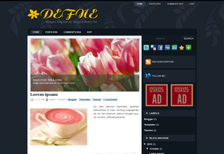 Defne Blogger Template