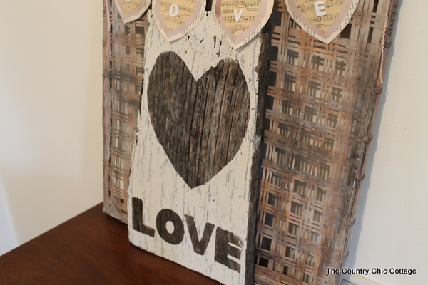 rustic (DIY, Sign  * love from CHIC Barnwood COTTAGE   Rustic   Home COUNTRY sign THE LOVE