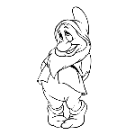 blancanieves colorear