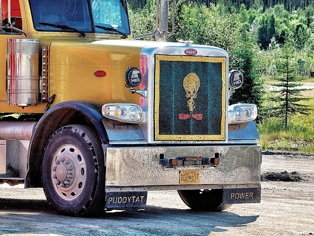 Tweety Bird Truck, Ice Road, Coldfoot, Alaska, Summertime