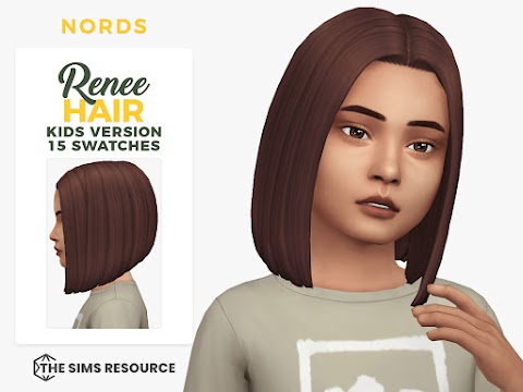 Renee: A Sims 4 CC Hair for Kids