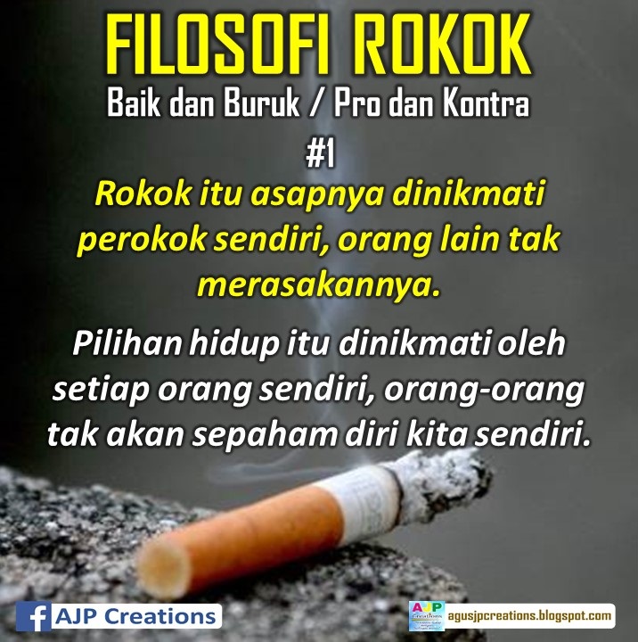 Kata-Kata Bijak Filosofi Rokok  AJP Creations