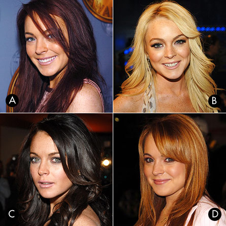 lindsay lohan hair color