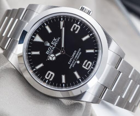 Présentation de la Réplique Montres Rolex Explorer Oyster Noir Acier 39mm 214270 3