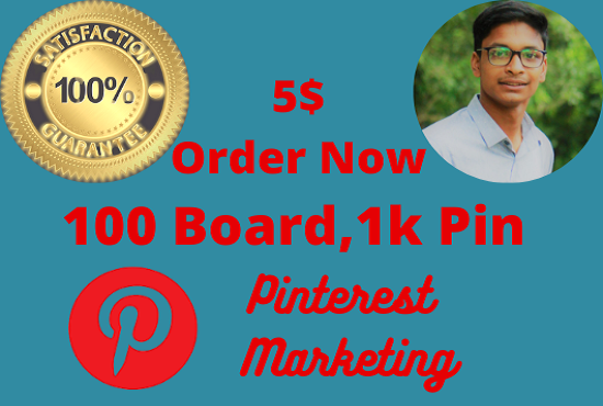 I will do 50 board and 500pins as a marketing manager