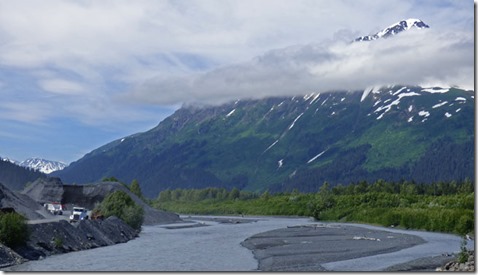 Resurrection River coming down off Exit Glacier