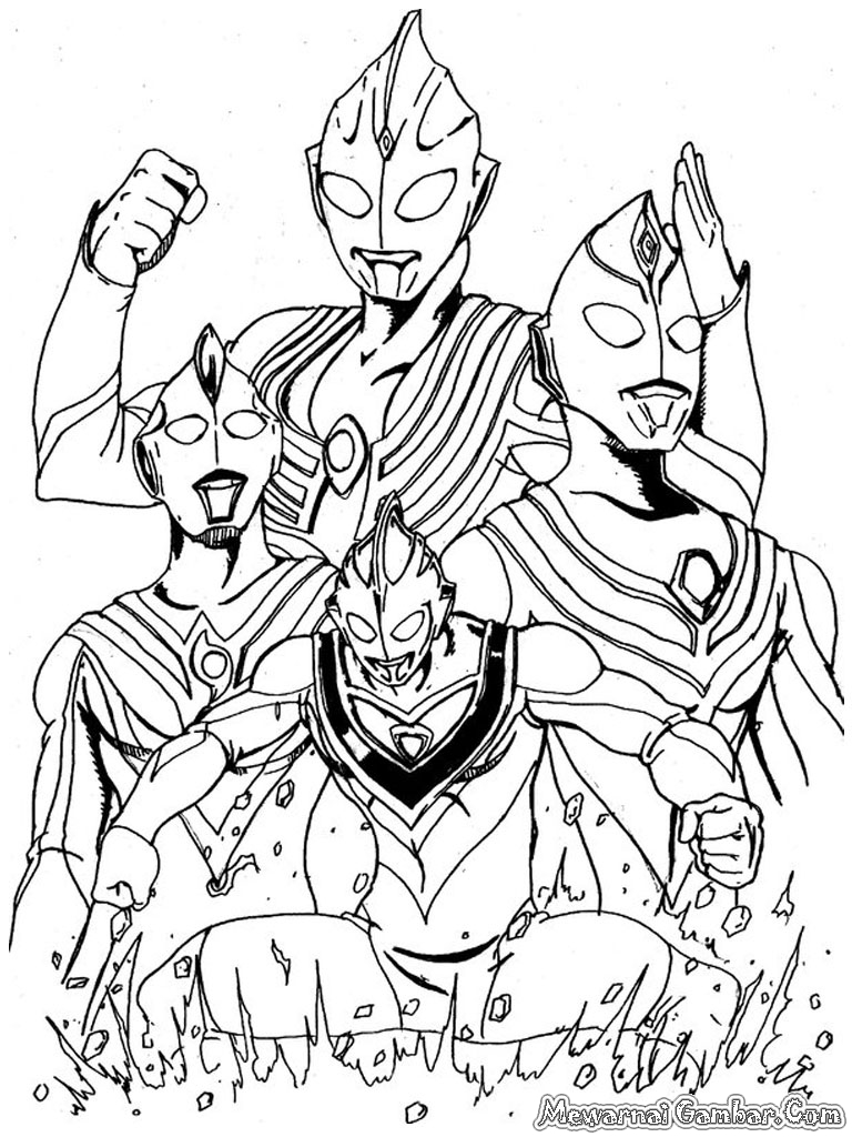 Gambar Sketsa Ultraman Garlerisket