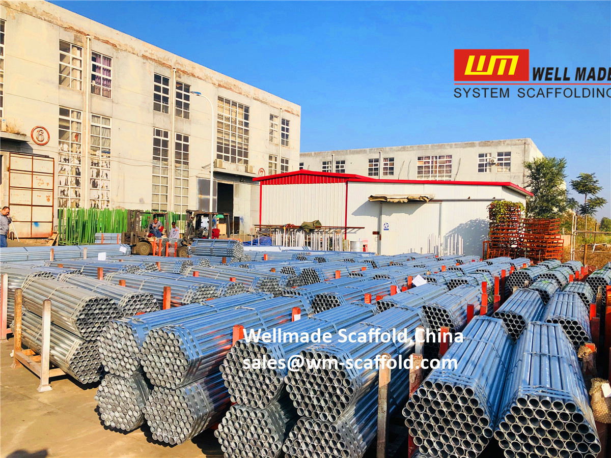 Galvanized Scaffolding Pipe In Container Loading - Wellmade China