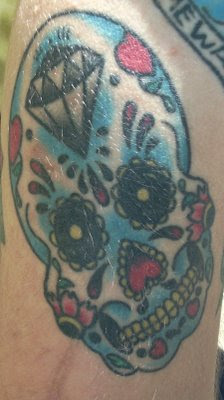 Sugar Skull Lady Tattoo