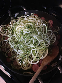 Spiralizer, zucchini noodles, healthy recipes, janell wilson