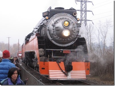 IMG_1137 Southern Pacific Daylight GS-4 4-8-4 #4449 at Oaks Park in Portland, Oregon on December 12, 2009