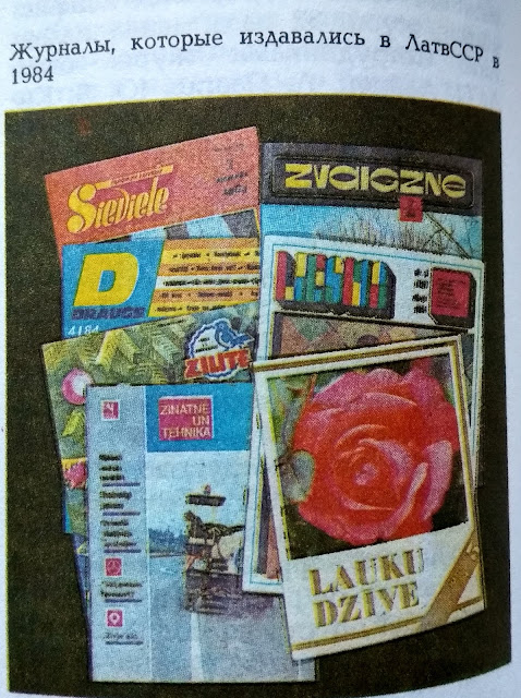 Журналы, издававшиеся в Латвийской ССР в 1984 году