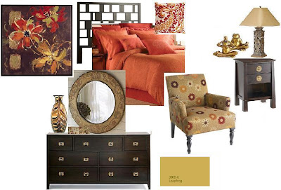 Color Scheme in Orange, Beige and Chocolate Brown