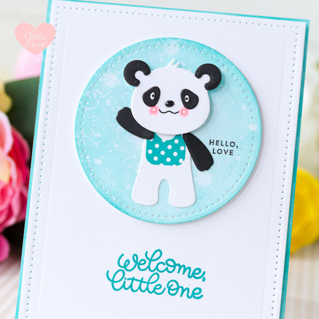 Baby Cards Using the Build A Panda Etched Dies from Spellbinders by ilovedoingallthingscrafty