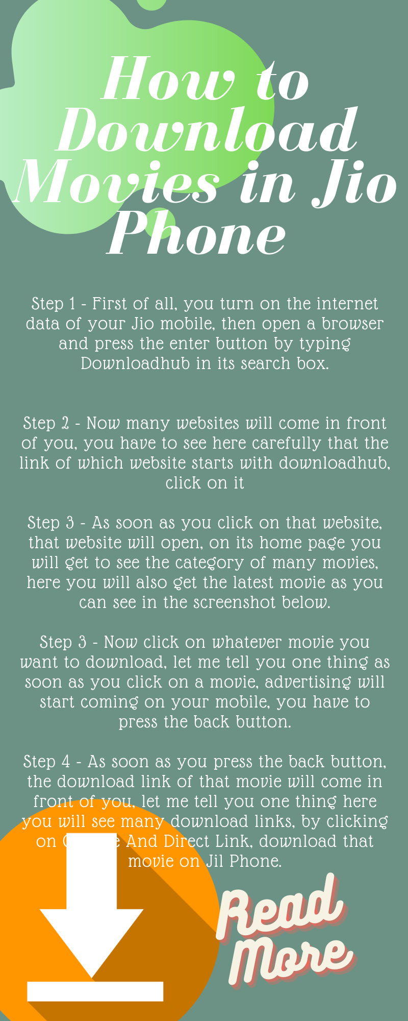 how to download movies in JIO phone