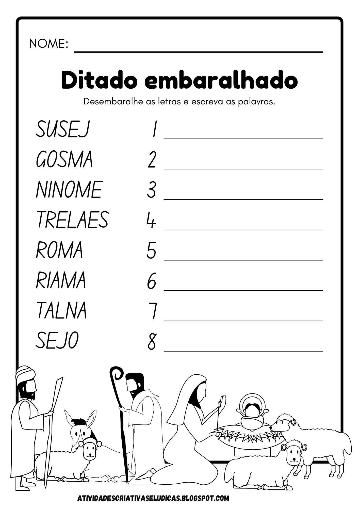 atividade-quebra-cabeças-para-montar-recortar-figuras-imagens-educação- infantil-colorir-pintar-desenhos-jogo (8) - Alfabetização I