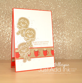 scissorspapercard, Stampin' Up!, Kindred Stamps, Just Add Ink, National Gingerbread Day, Waterfront, Merry Christmas To All, Night Before Christmas DSP, Subtle EF