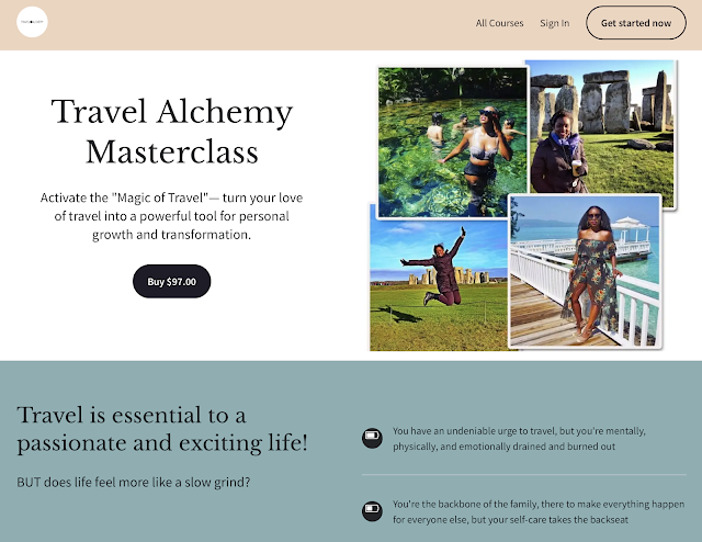 travel alchemy masterclass screen shot