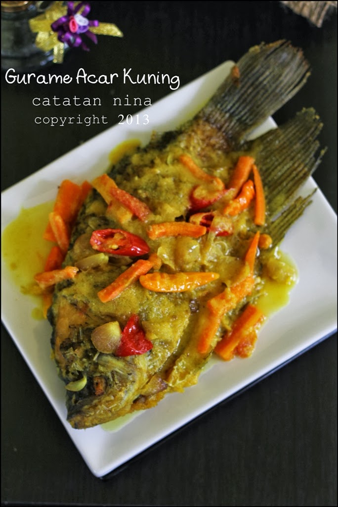 GURAME ACAR KUNING  Catatan-Nina