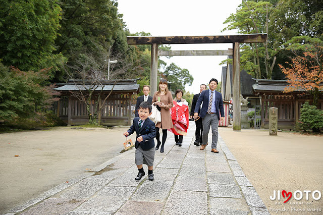 四條畷神社でお宮参り出張撮影