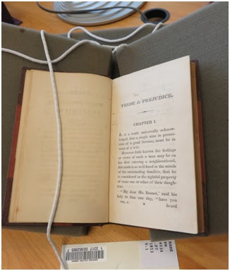 Goucher College’s first edition of “Pride and Prejudice.”