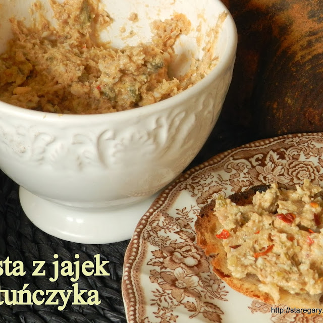 Pasta z jajek i tuńczyka