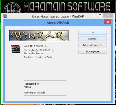 Free Download Winrar 5.00 Final x86/x64 + Keygen Full Version - Screenshot