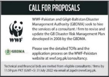 Latest Gilgit Baltistan Disaster Management Authority Consultant Posts Gilgit 2022