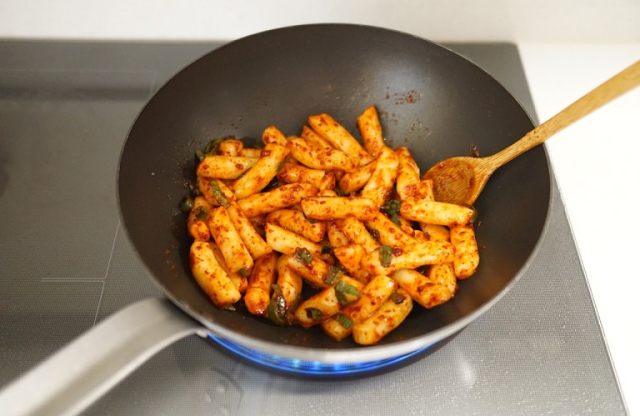 Delizioso Tteokbokki all'olio