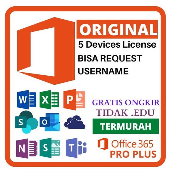 Jual Microsoft Office 365 Pro Plus 100% Original