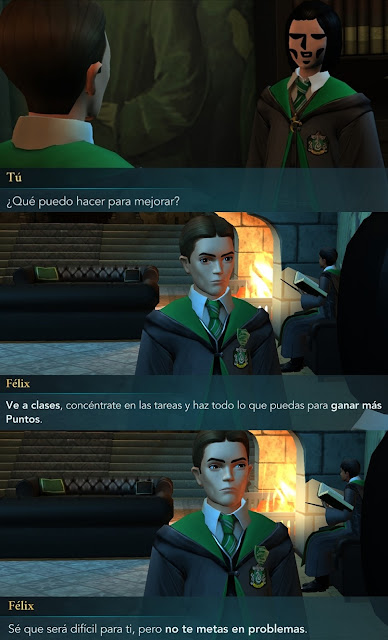 Hogwarts Mystery fotonovela prefecto Félix