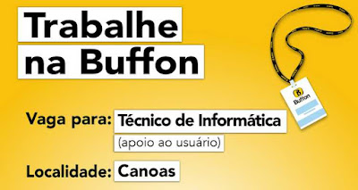 Posto Buffon abre vagas para Técnico de Informática em Canoas