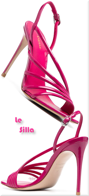 ♦Le Silla pink Scarlet strappy patent leather sandals #lesilla #shoes #pink #pantone #brilliantluxury