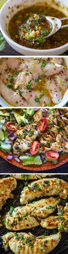 GRILLED CHILI CILANTRO LIME CHICKEN